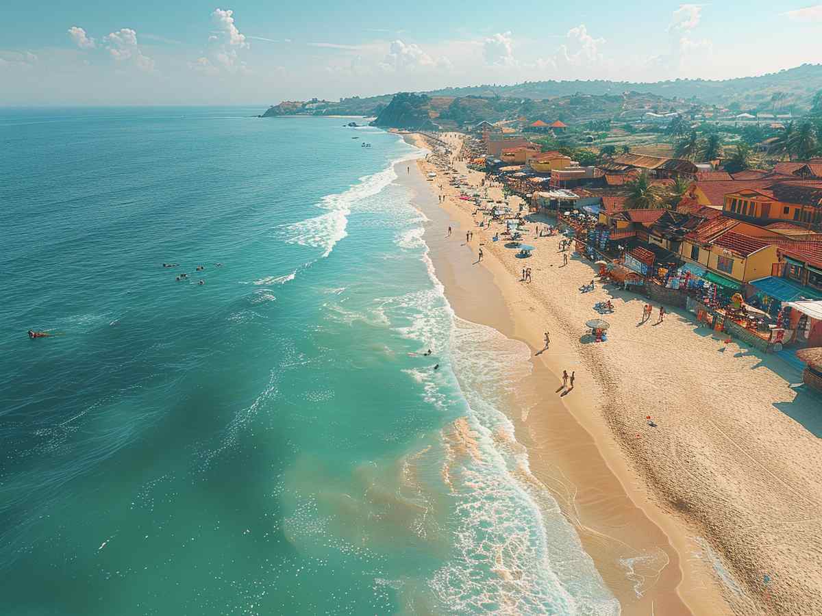 ホーチミン中心部の路上露店と通りの様子